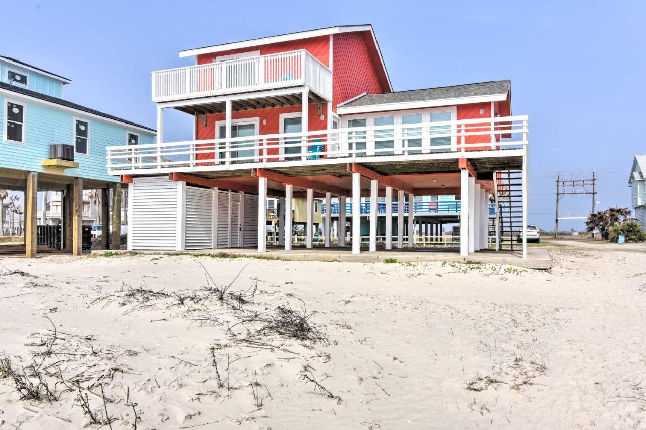 Beachfront Galveston Oasis Balconies, Ocean View! Kültér fotó